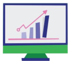 This image from a game industry report displays a bar chart and a line graph on a computer monitor, indicating growth and positive trends. The rising bars and upward-sloping line suggest increasing metrics such as revenue, player engagement, or market share within the gaming sector.