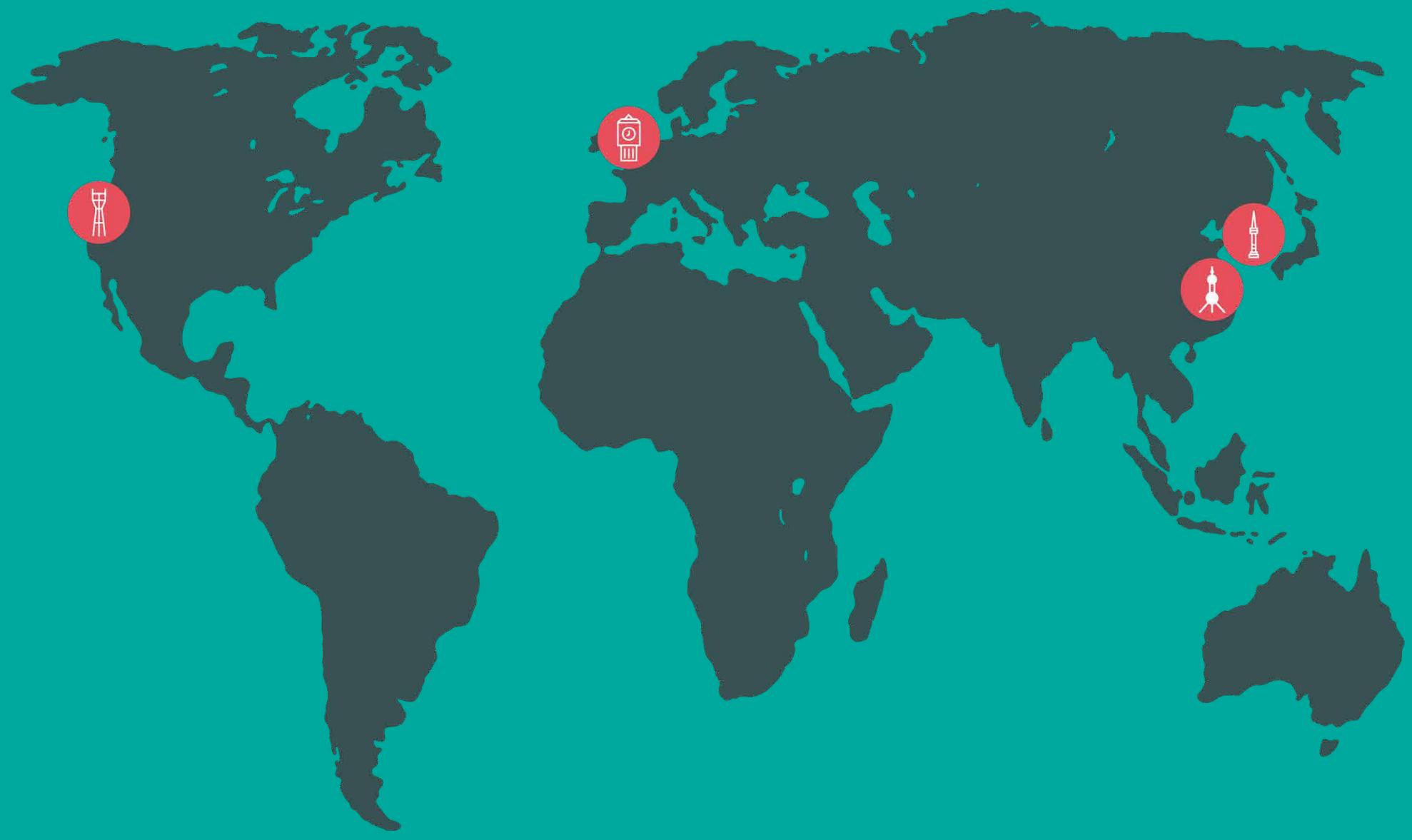 The figure illustrates the global distribution of the number of users in the context of the paper "A Survey on the Security and Privacy of Mobile Social Networks." The map highlights various regions with different symbols indicating the number of users in those areas.
Here's a detailed description:
1. **Color Coding**:
- The map uses different shades of teal to represent various regions.
- Darker shades indicate a higher number of users, while lighter shades indicate fewer users.
2. **Symbols and Their Meanings**:
- **Red Circle with a Library Icon**: This symbol is used to represent regions where the number of users is relatively low. These areas are likely to have fewer social media accounts or less engagement in terms of user numbers.
- **Red Circle with a Bar Chart Icon**: This symbol indicates regions where the number of users is moderate. These areas might have a mix of social media accounts and user engagement.
- **Red Circle with a Rocket Icon**: This symbol represents regions where the number of users is high. These areas likely have more social media accounts and higher user engagement.
3. **Geographical Distribution**:
- The map shows that the number of users varies significantly across different regions.
- North America, parts of Europe, and Australia have a higher concentration of users (indicated by darker shades).
- Asia, particularly in countries like China and India, also shows a significant number of users.
- South America has fewer users compared to North and East Asia.
- Africa, parts of Europe, and Australia have moderate user numbers.
4. **Implications for the Paper**:
- The figure suggests that the paper focuses on mobile social networks, and understanding user distribution across different regions is crucial.
- Regions with higher user numbers might require more attention in terms of network security and privacy, as indicated by the red circle with a rocket icon.
- Regions with lower user numbers