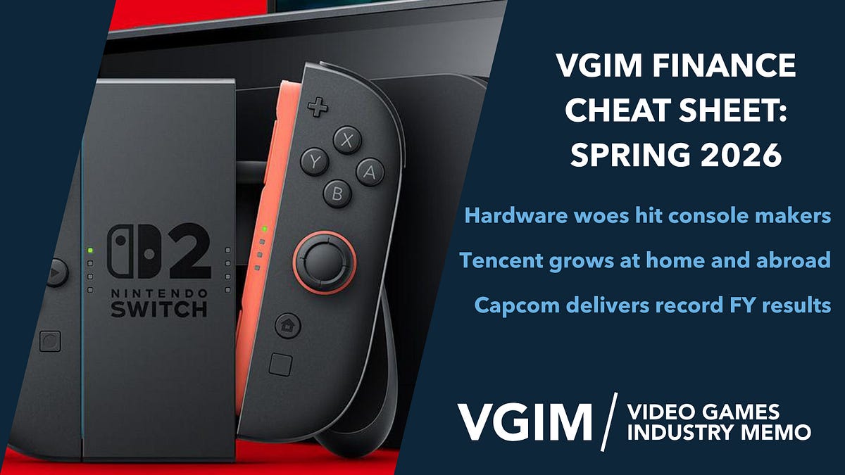 Cover of Video Games Industry Finance Cheat Sheet: Spring 2026
