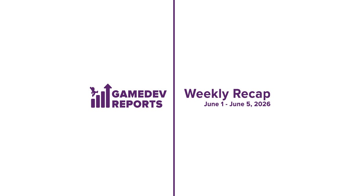 Cover of Weekly Gaming Reports Recap: June 1 – June 5, 2026