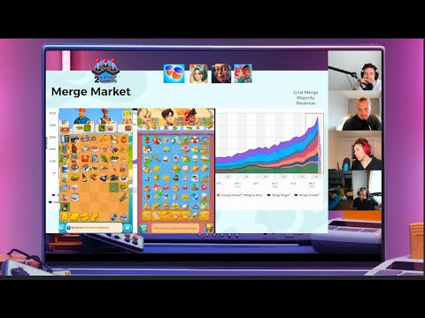 Cover of Merge Games Market History & Full Overview: Travel Town no.1 Merge game & Gossip Harbor case studies