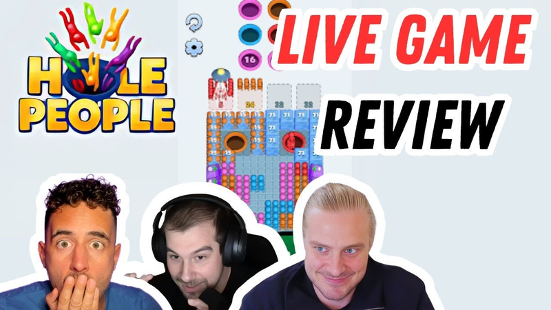 Cover of 2.5 gamers x Live Game Review - Hole People by Rollic Games