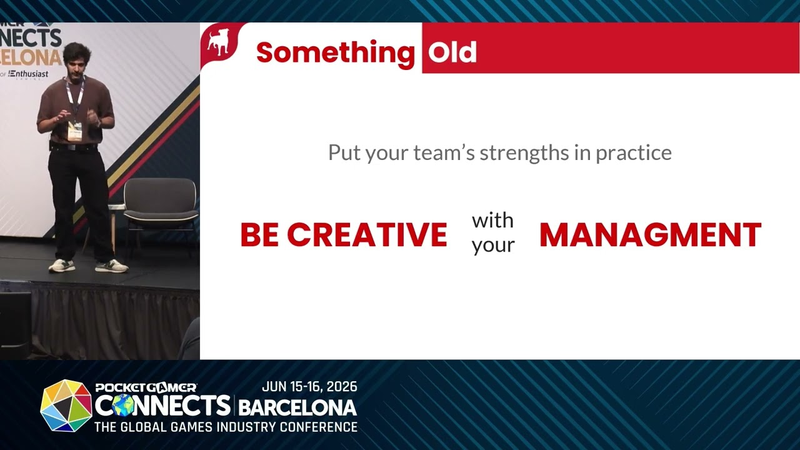 Cover of Session: Creative Resilience: Keeping Your Team engaged Under Pressure - Javi Digiorgio, Zynga.