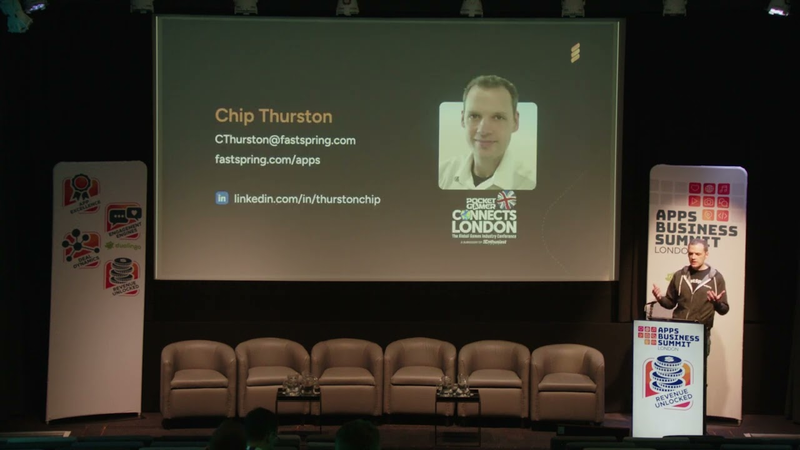 Cover of Session: D2C Best Practices: What Mobile Apps Can Learn From Gaming - Chip Thurston, FastSpring.