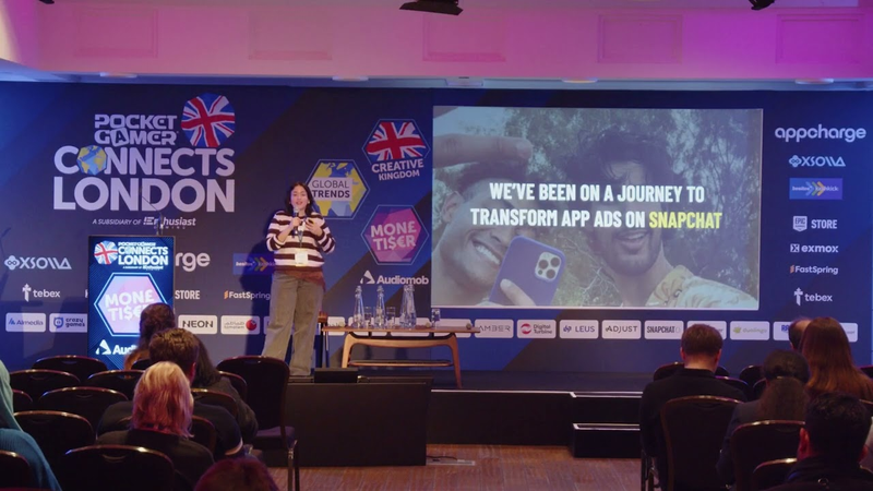 Cover of Session: From Installs To Lifetime Value How Snapchat Powers Gaming Growth - Sara Antonelli, Snap.
