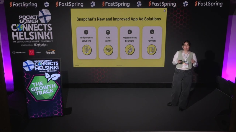 Cover of Session: From Installs To Impact: Driving Sustainable App Growth On Snapchat - Sara Antonelli, Snap.