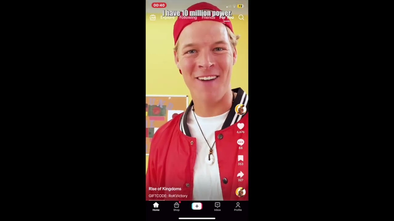 Cover of Rise of Kingdoms' 'jocks and geeks' ads from TikTok