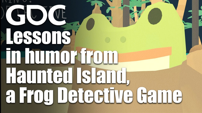 Cover of Building Games Around Humor: Lessons from The Haunted Island, a Frog Detective Game