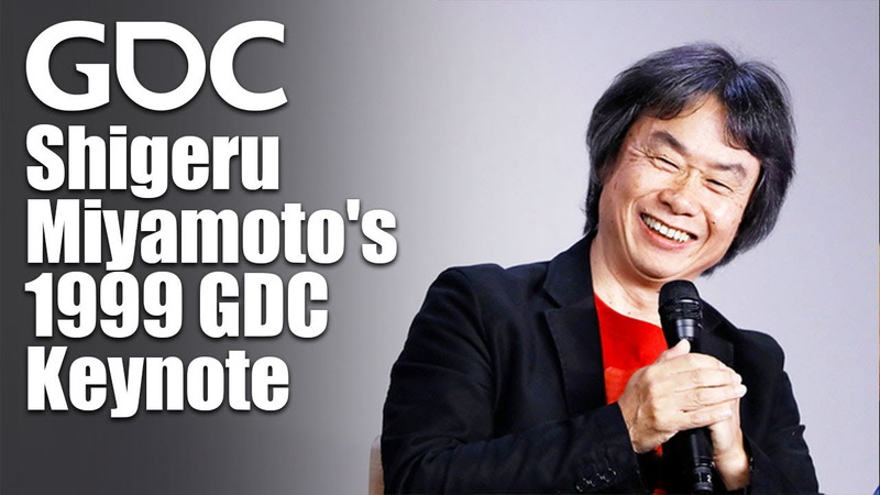 Cover of Shigeru Miyamoto's 1999 GDC Keynote