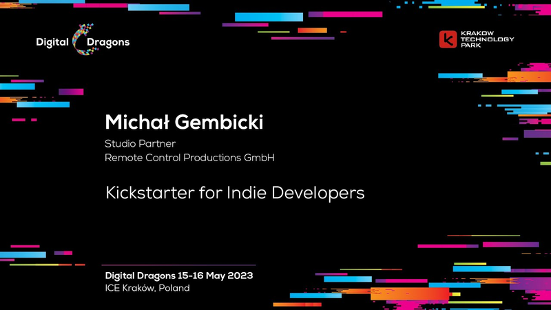 Cover of Michał Gembicki - Kickstarter for Indie Developers