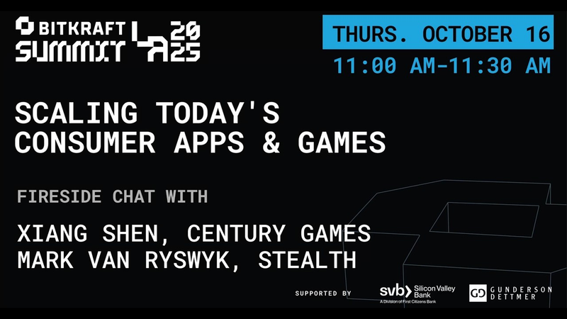 Cover of BITKRAFT Summit Day 2: Scaling Today's Consumer Apps with Dani Tran, Xiang Shen, Mark van Ryswyk