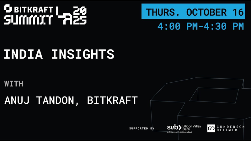 Cover of BITKRAFT Summit 2025 Day 2: India Insights - Anuj Tandon