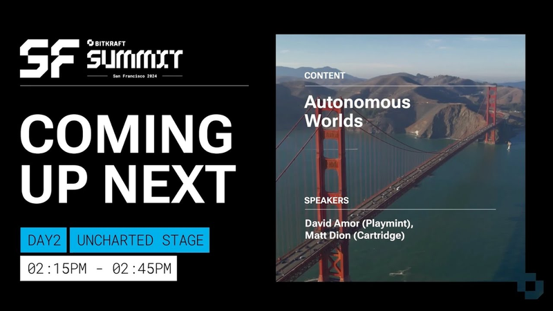 Cover of Autonomous Worlds | BITKRAFT Summit 2024