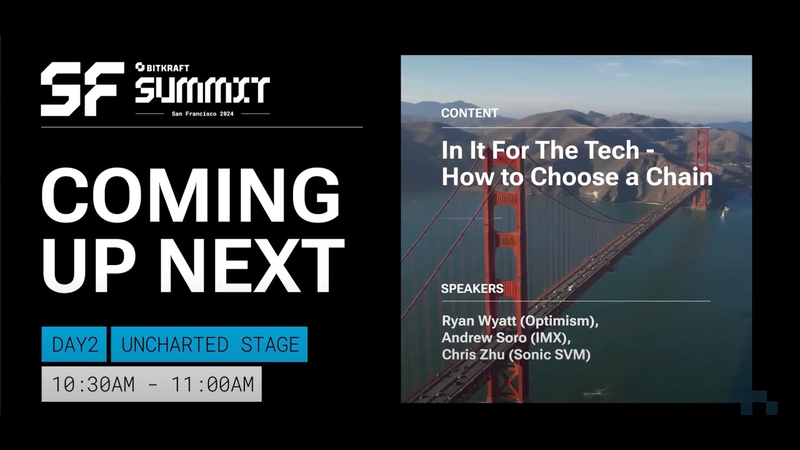 Cover of In it for the tech - How to Choose a Chain | BITKRAFT Summit 2024