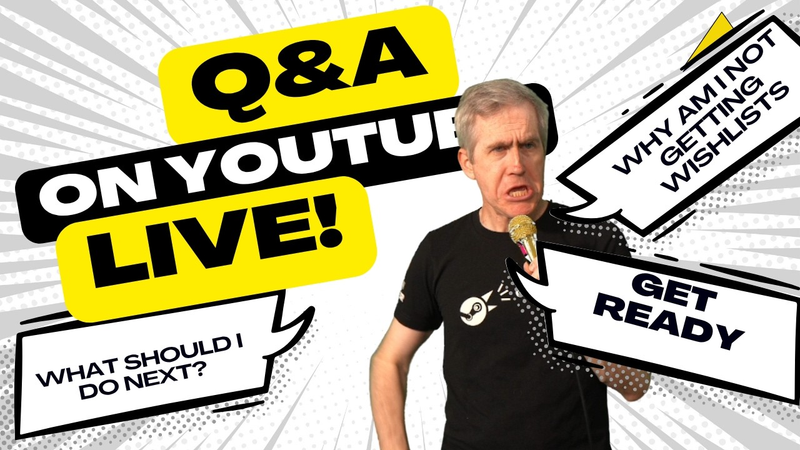 Cover of Live Q&A: Steam Next Fest, AI Slop, Getitng wishlists