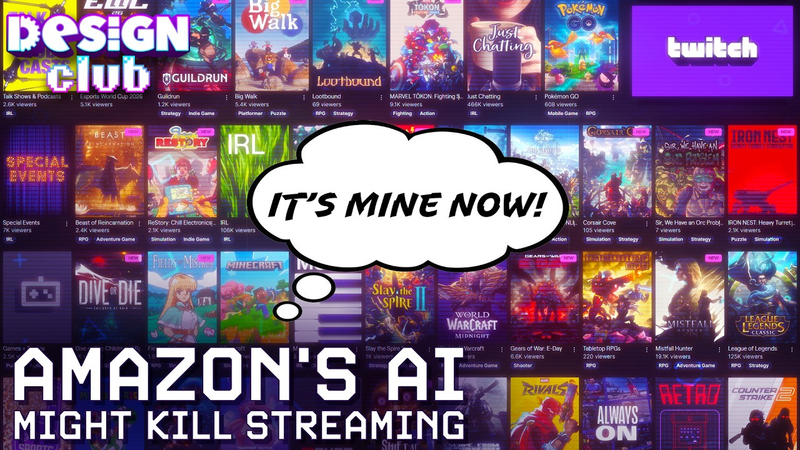 Cover of Can Twitch Train AI on your Game? | Design Club