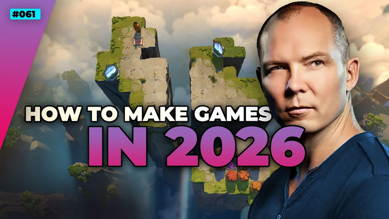 Cover of How To Make Indie Games In 2026 w/ Jonathan Blow — Full Time Game Dev Podcast Ep. 061