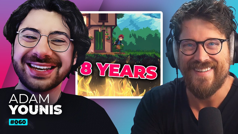 Cover of How To Make Games Full Time (in 2026), 8 Years On One Game, Slop vs. Polished Games (Adam Younis)