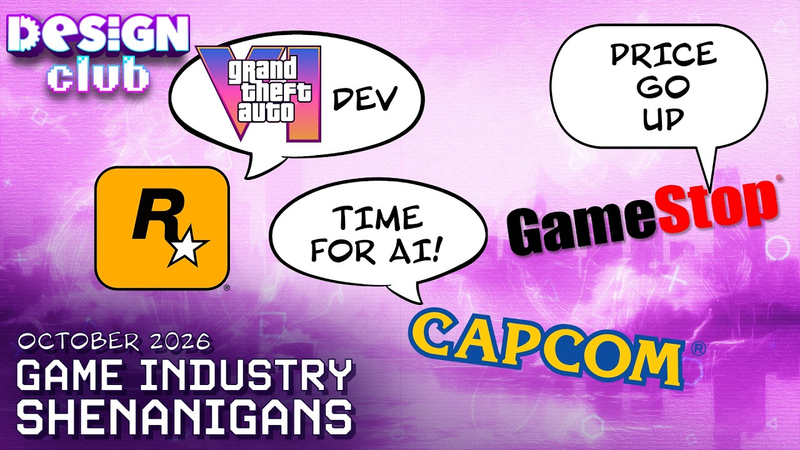 Cover of Design Club: Industry Shenanigans! GTA6, AI in development, and the 1400$ PS5!
