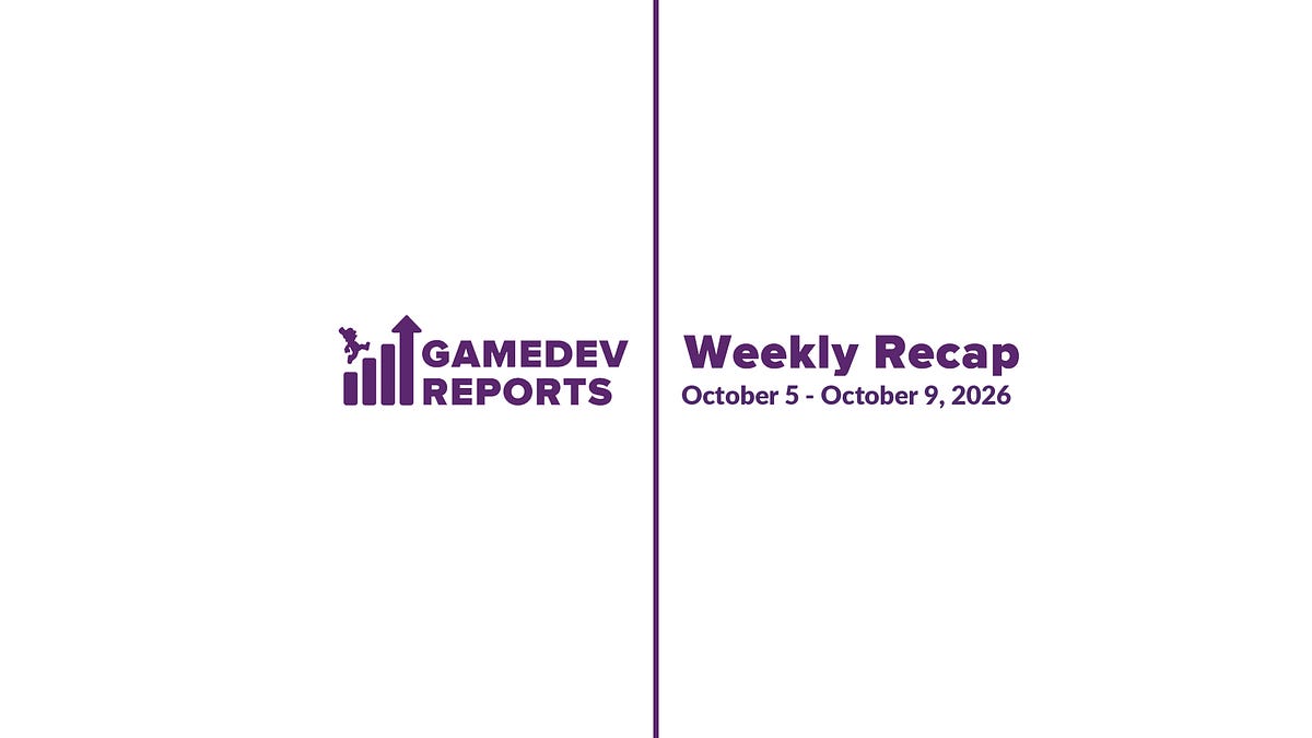 Cover of Weekly Gaming Reports Recap: October 5 - October 9, 2026