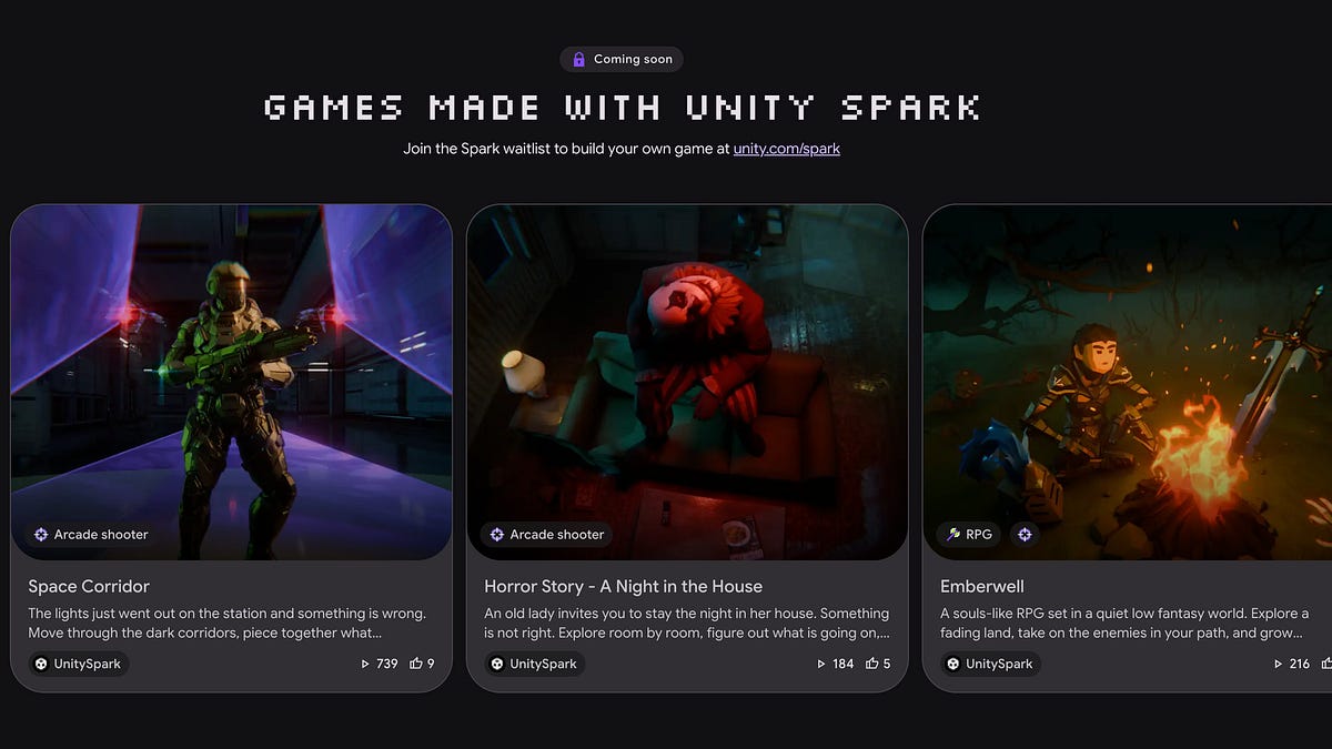 Cover of Unity’s New AI Game-Creation Tool: Unity Spark