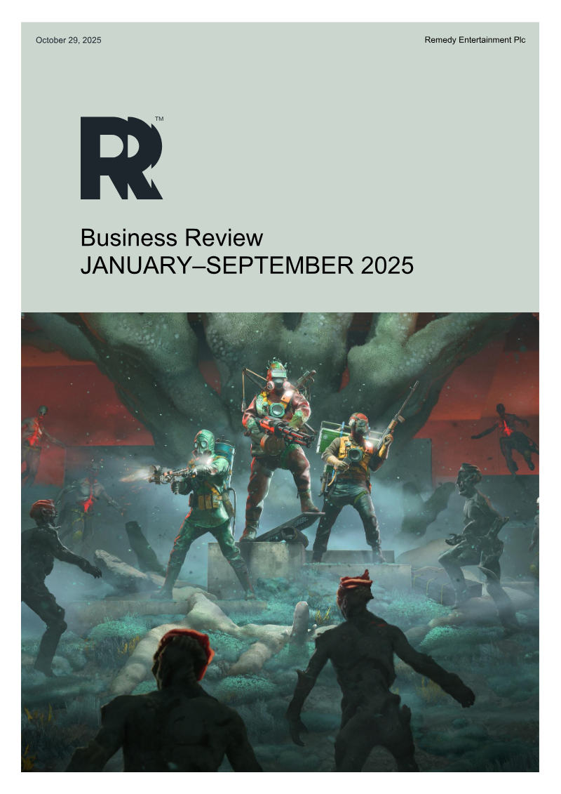 Cover of Remedy Entertainment Business Review: January-September 2025