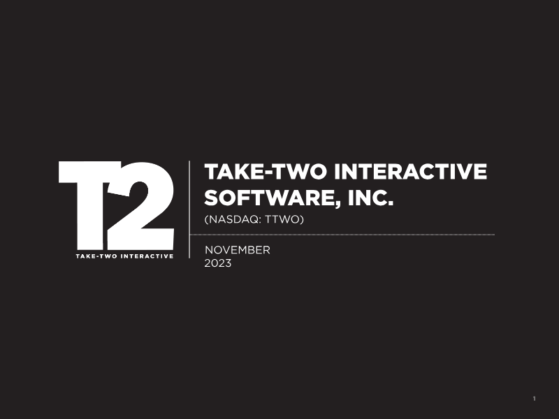 Cover of Take-Two Interactive November 2023