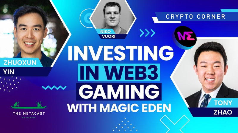 Cover of Investing in Web3 Gaming with Magic Eden - The Metacast by Naavik