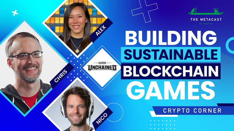 Cover of Building a Sustainable Blockchain Game ft Gods Unchained - The Metacast by Naavik