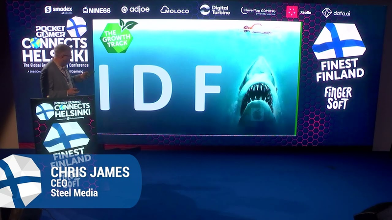 Cover of Introduction to Pocket Gamer Connects, Helsinki 2023 - Chris James, Steel Media Ltd.