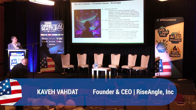 Cover of Session: Generative AI & Democratization of Game Development, Kaveh Vahdat, RiseAngle, Inc