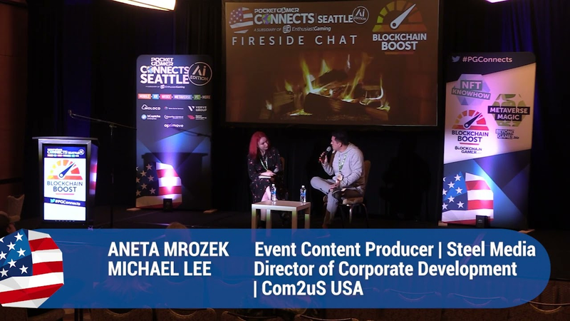 Cover of Fireside Chat: The Future of Web3 Gaming - Aneta Mrozek, Steel Media Michael Lee, Com2uS USA