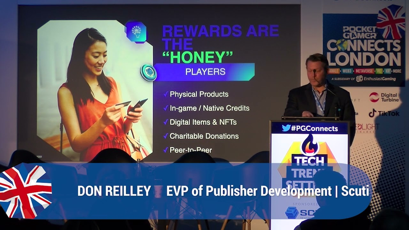 Cover of Keynote Evolving Game Monetisation Retention - Don Reilley, EVP of Publisher Development, Scuti