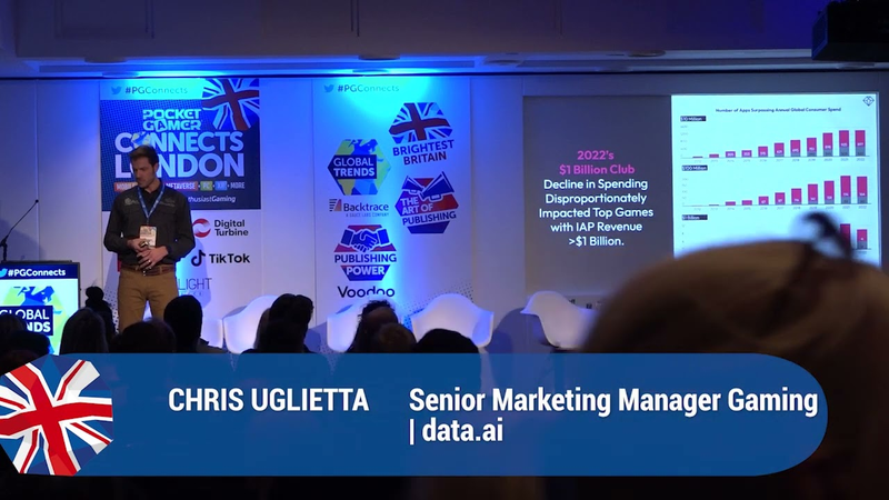 Cover of State of Mobile Gaming 2023 - Chris Uglietta, Senior Marketing Manager Gaming, data.ai