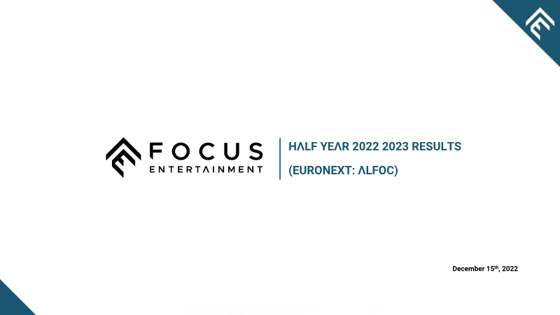 Cover of Pullup Entertainment Half Year 2022/2023 Results