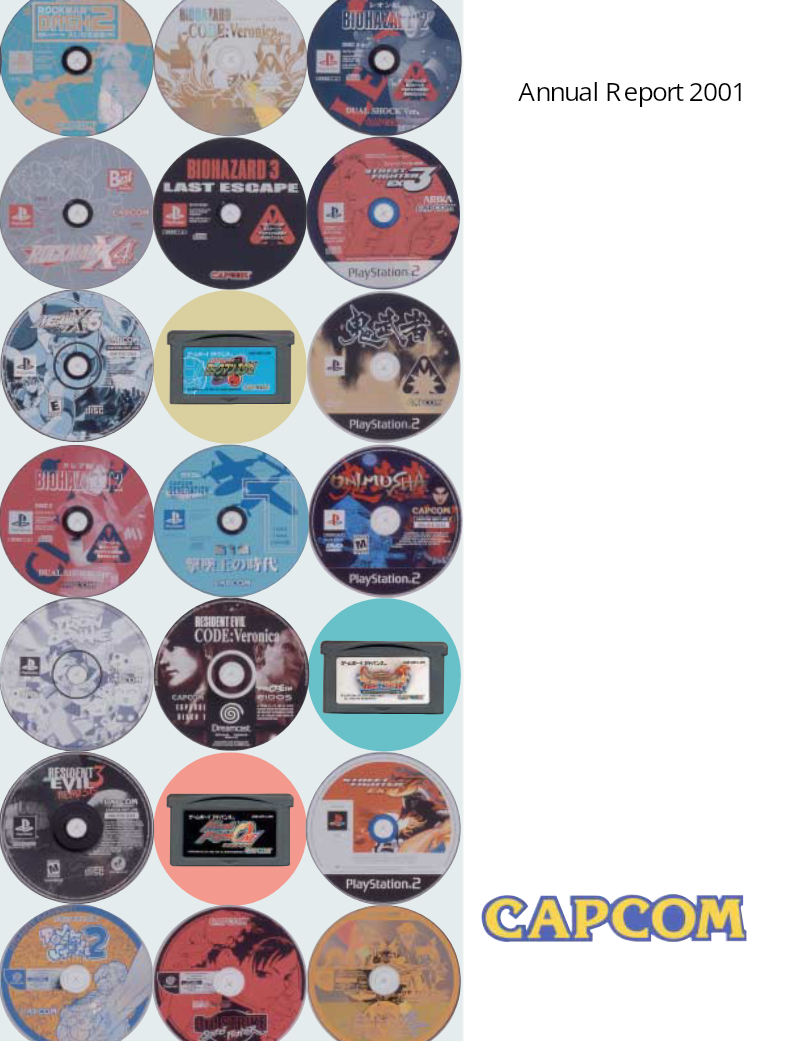 Cover of Capcom Annual Report 2001
