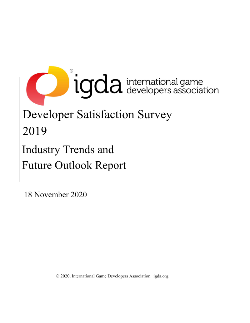 Cover of Developer Satisfaction Survey 2019: Industry Trends and Future Outlook Report