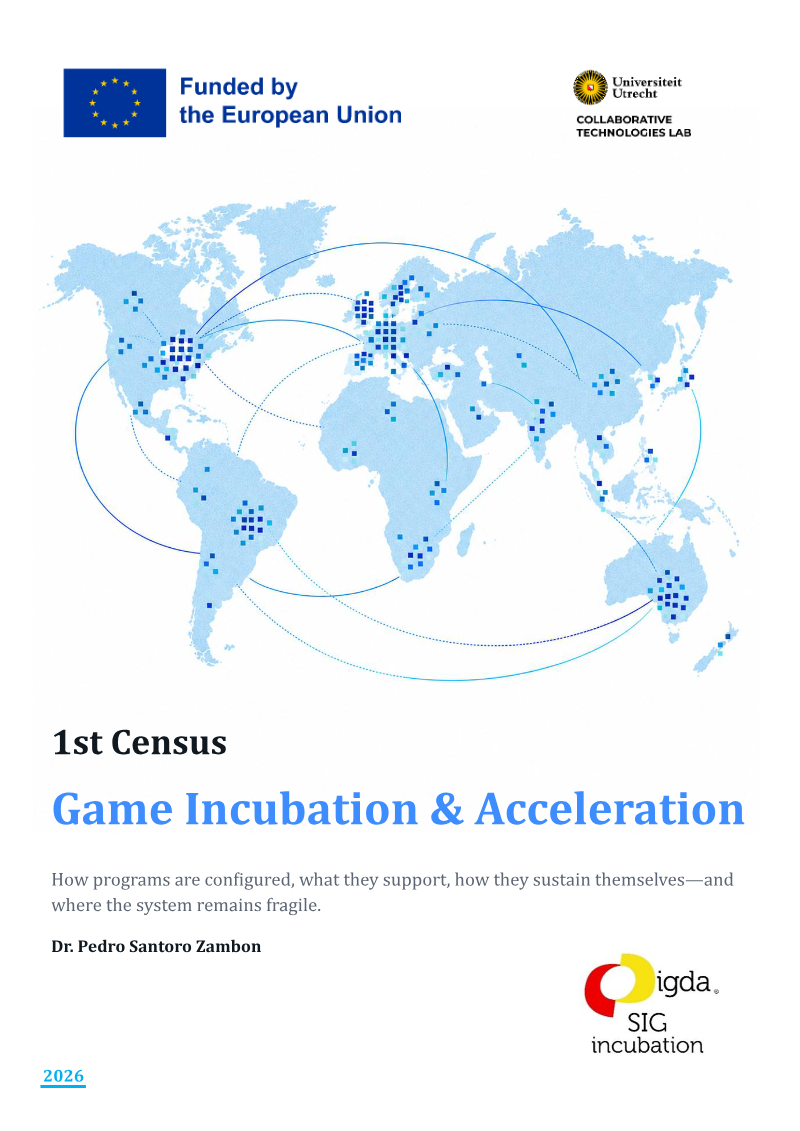 Cover of 1st Census on Game Incubation and Acceleration