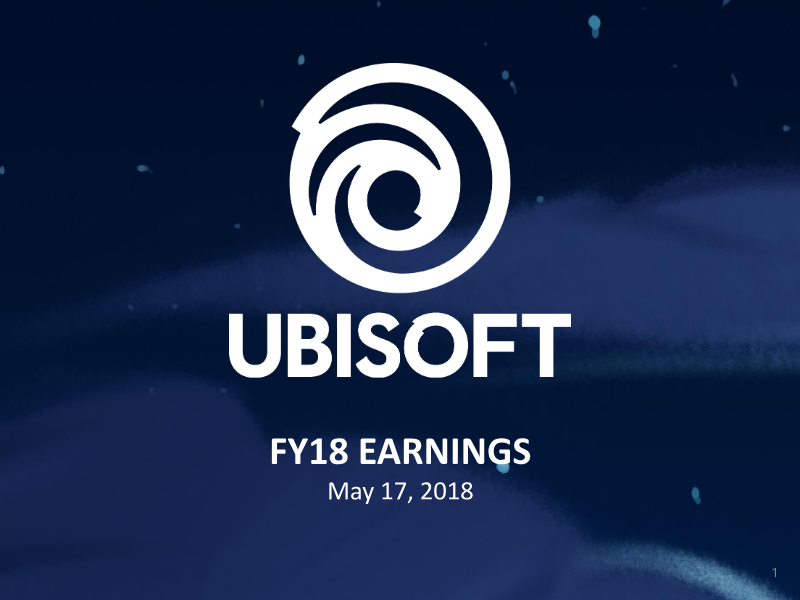 Cover of Ubisoft FY18 Earnings