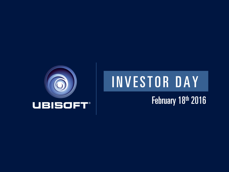 Cover of Ubisoft Investor Day 2016
