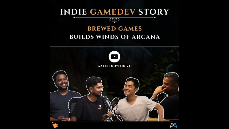 Cover of GameDev Story: Brewed Games builds a Souls-like Action RPG game Winds of Arcana for PC