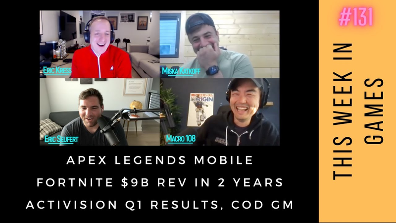 Cover of TWIG 131 | Apex Legends Mobile, Fortnite Leaks and $9B Rev, Activision Q1 Results, JK Final Episode!