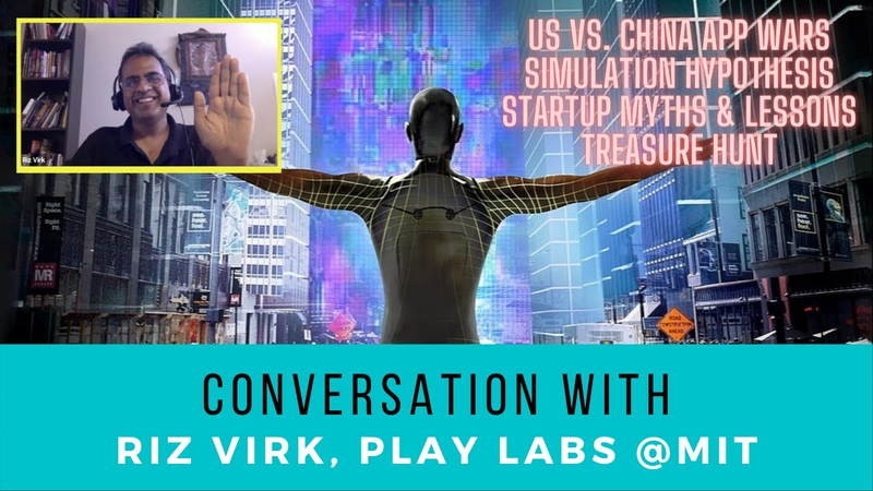 Cover of Riz Virk on US vs. China App Wars, Simulation Hypothesis (Life is a Game!), & Startup Myths