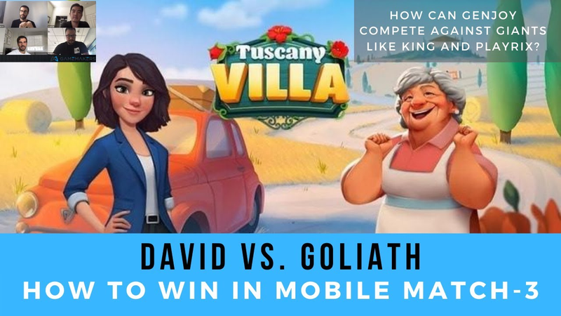 Cover of Making a Hit Mobile Match-3 Game | GenJoy's David vs. Goliath Story