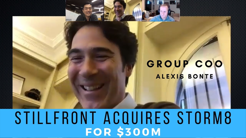 Cover of Stillfront Acquires Storm8 For $300M | Talk with COO Alexis Bonte