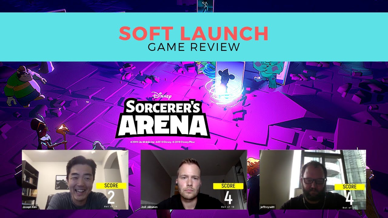 Cover of Disney Sorcerers Arena Mobile Game by Glu Mobile | Soft Launch Review