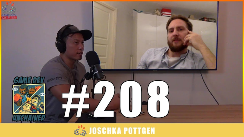 Cover of Physic Scientist to Game Engineering with Joschka Pottgen | Game Dev Unchained Episode 208