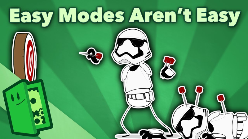 Cover of Easy Modes Aren't Easy - Designing Dynamic Difficulty - Extra Credits