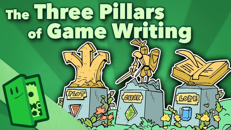 Cover of The Three Pillars of Game Writing - Plot, Character, Lore - Extra Credits