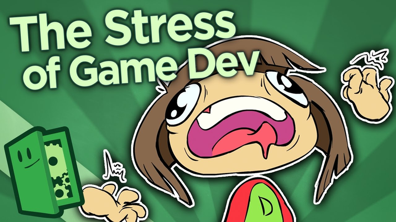 Cover of The Stress of Game Development - Tips for Survival - Extra Credits